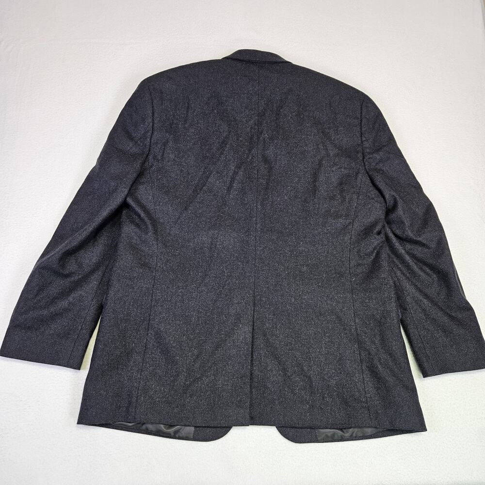 Ralph Lauren Wool Cashmere Blazer Mens 44R Charcoal Gray Flannel Sport Coat Soft - Picture 3 of 16